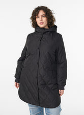 Zizzi Bibi Coat in Black
