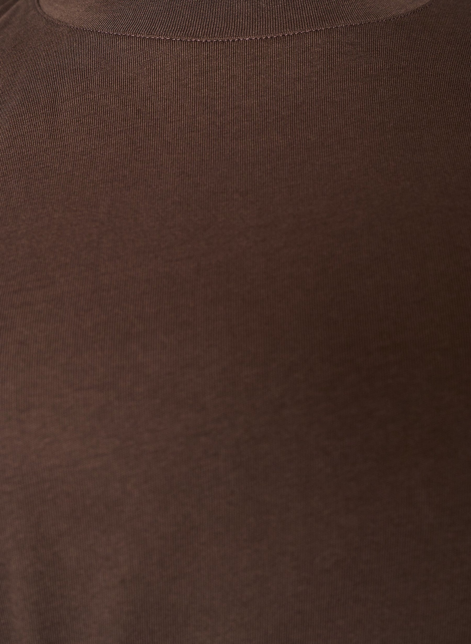 Zizzi Billie T-Shirt in Chocolate Brown 