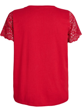 Zizzi Brynn T-Shirt in Red
