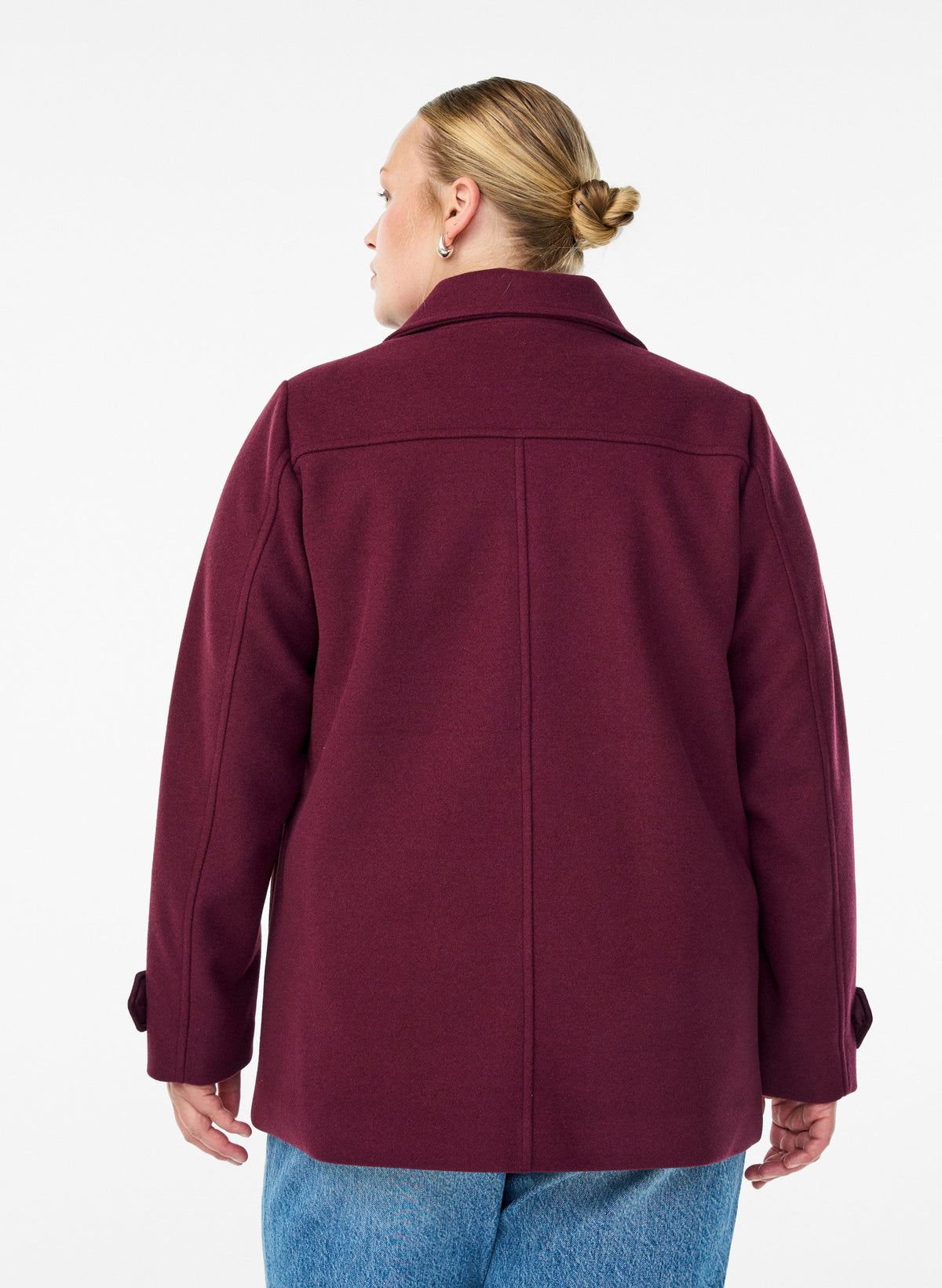 Zizzi Callie Coat in Fig 
