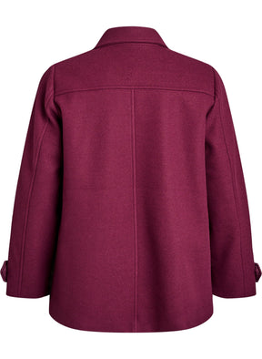Zizzi Callie Coat in Fig 