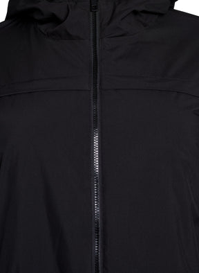 Zizzi Cam Coat in Black