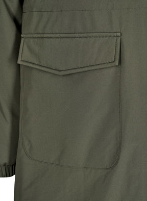 Zizzi Cam Coat in Khaki