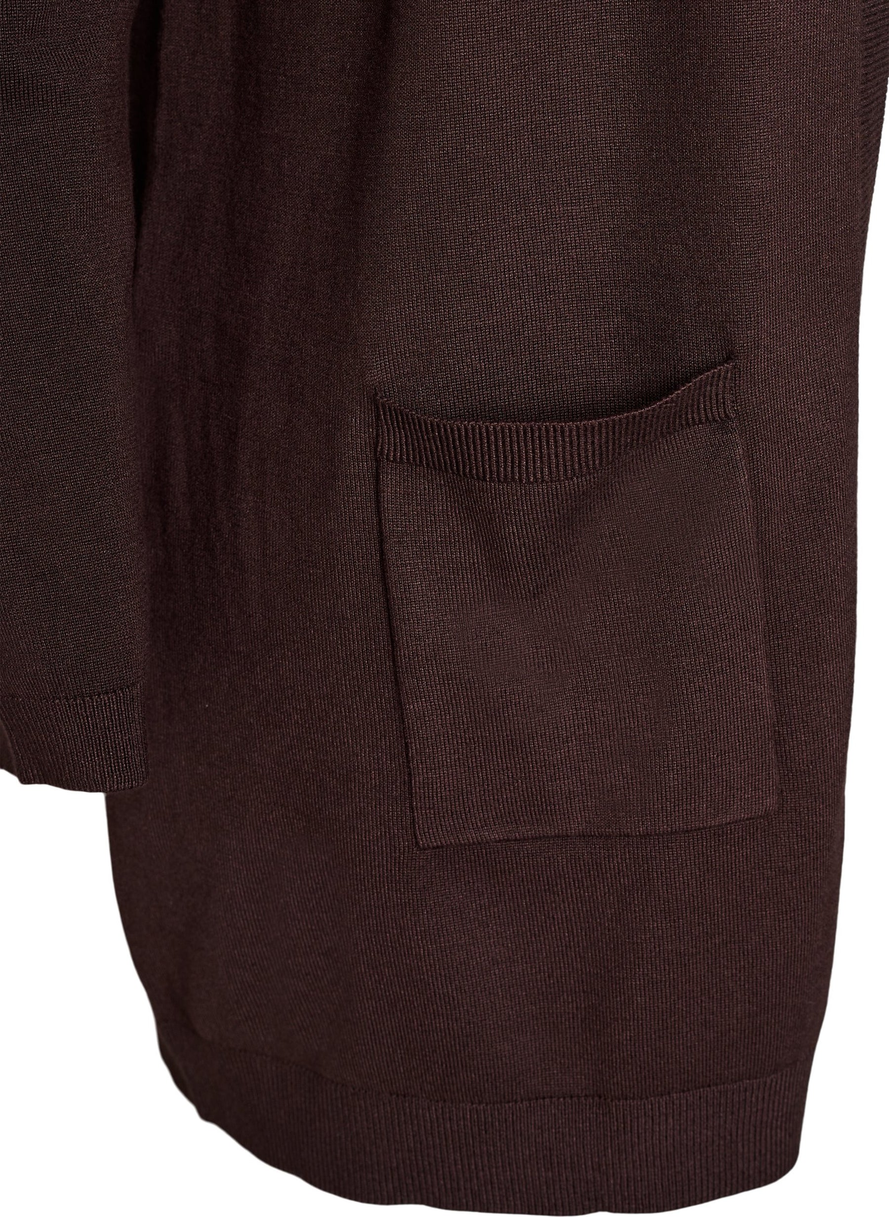 Zizzi Carrie Cardigan in Brown 