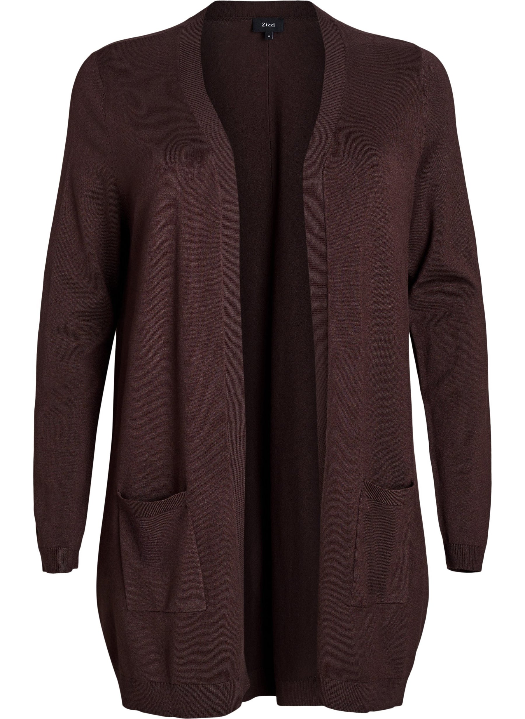 Zizzi Carrie Cardigan in Brown 