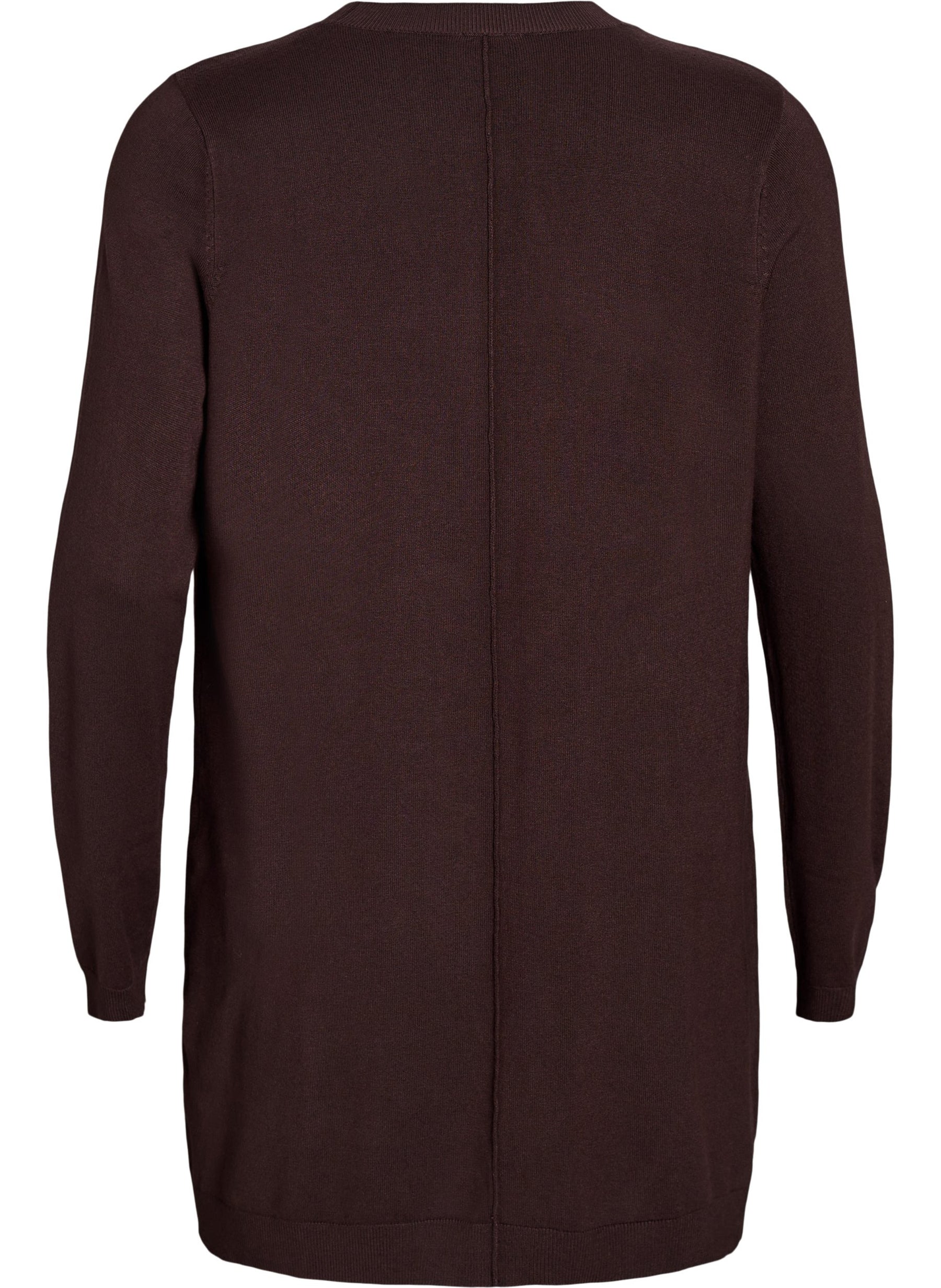 Zizzi Carrie Cardigan in Brown 