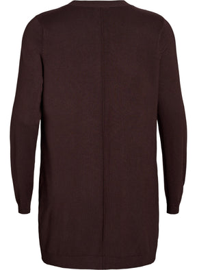 Zizzi Carrie Cardigan in Brown 