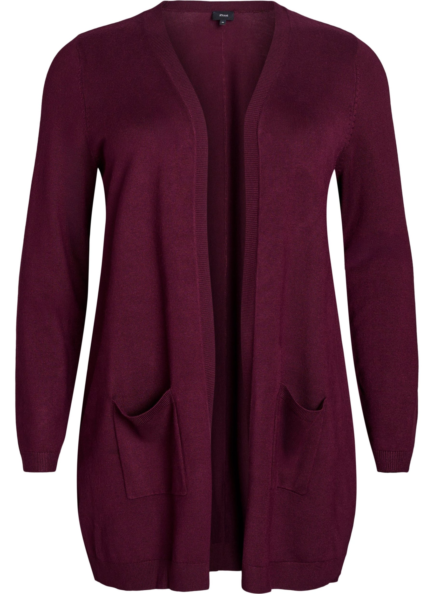 Zizzi Carrie Cardigan in Wine 