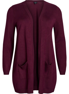 Zizzi Carrie Cardigan in Wine 
