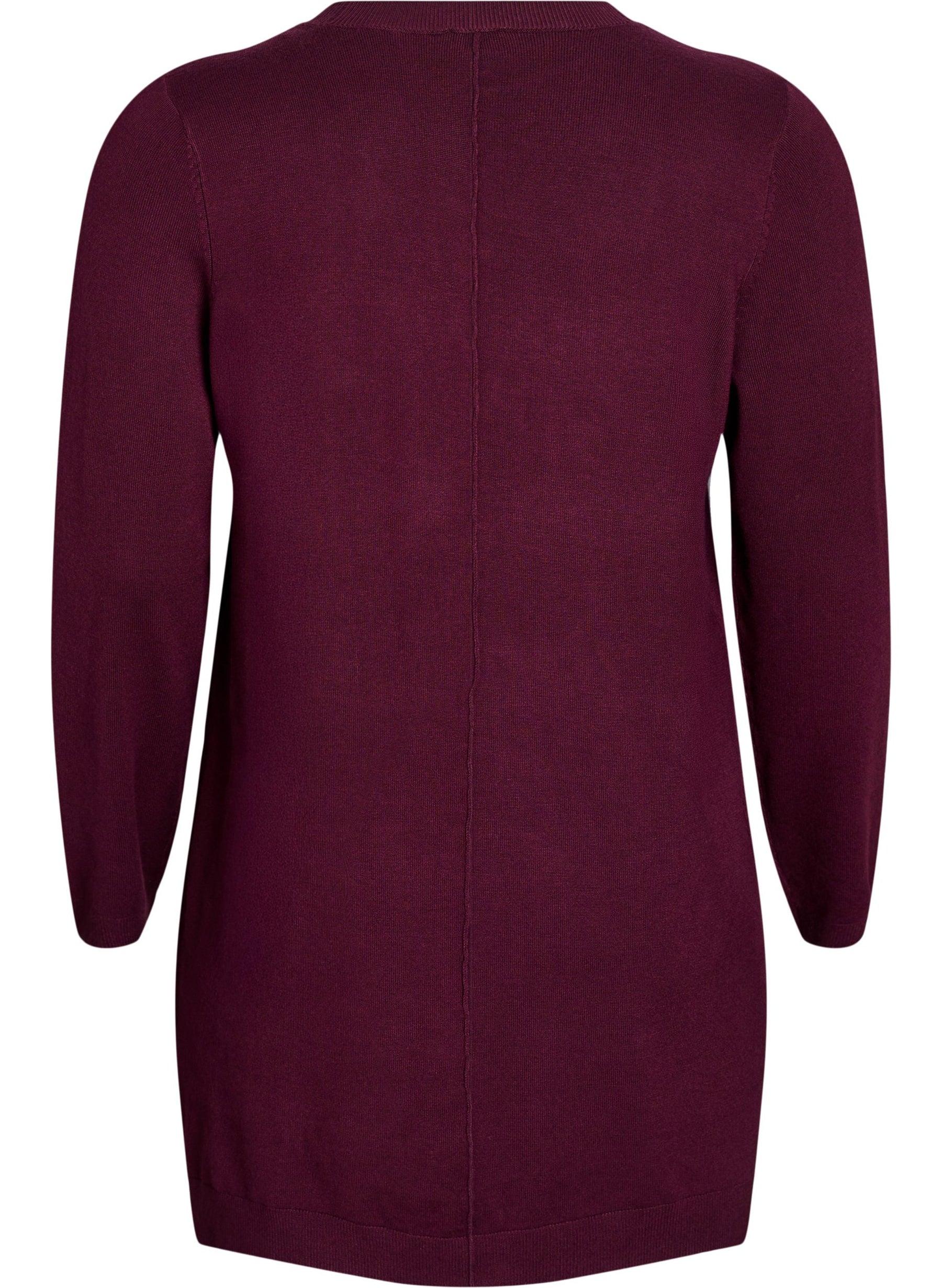 Zizzi Carrie Cardigan in Wine v
