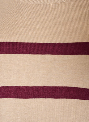 Zizzi Carrie Short Sleeve Knit in Taupe 