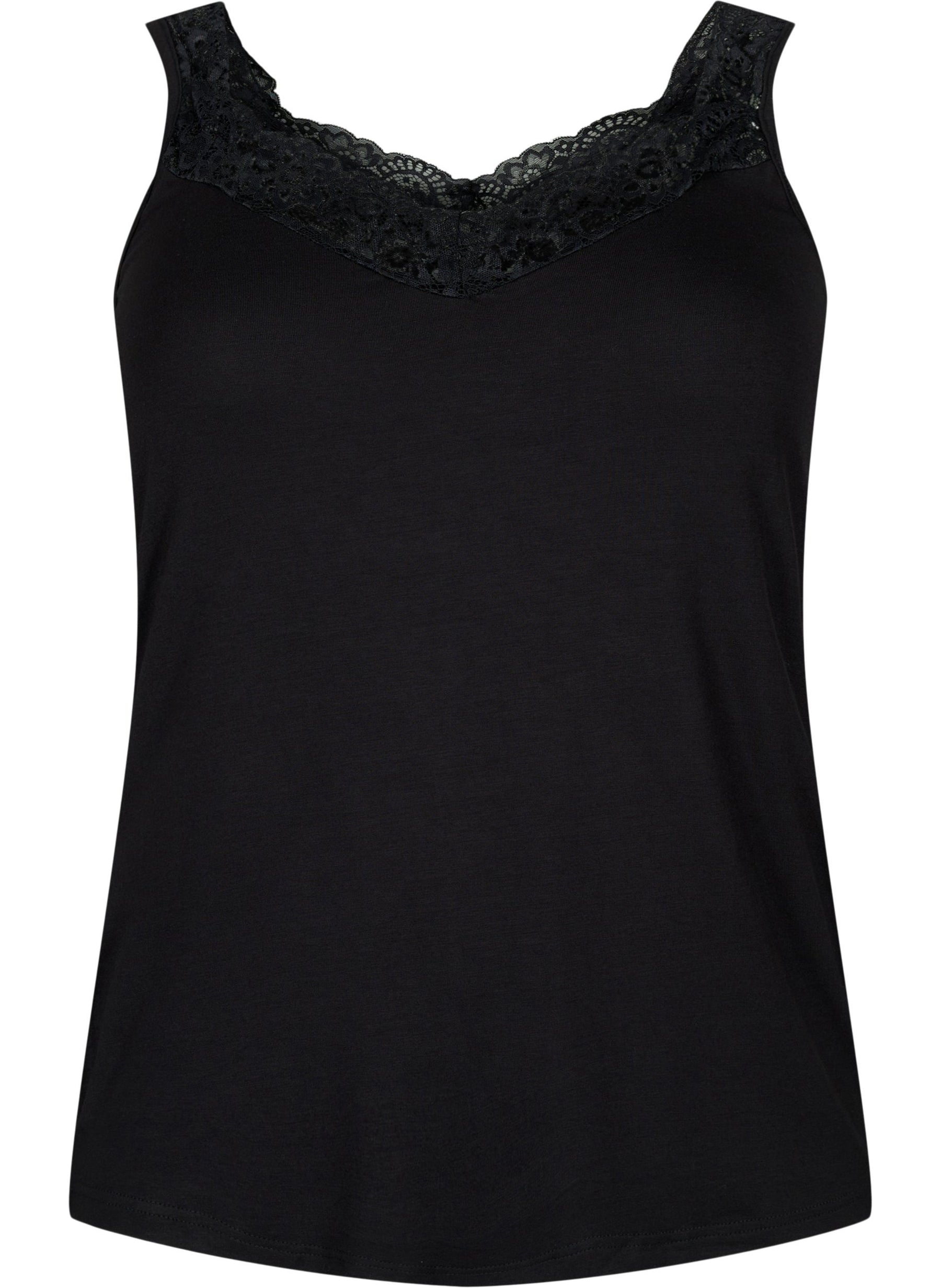 Zizzi Cassie Vest in Black 