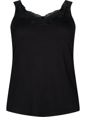 Zizzi Cassie Vest in Black 