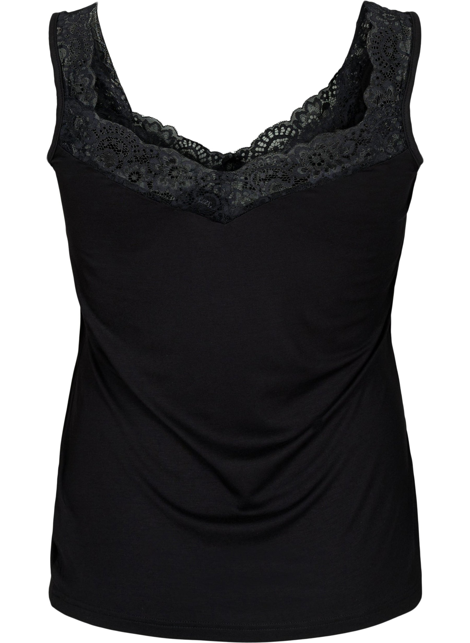 Zizzi Cassie Vest in Black 