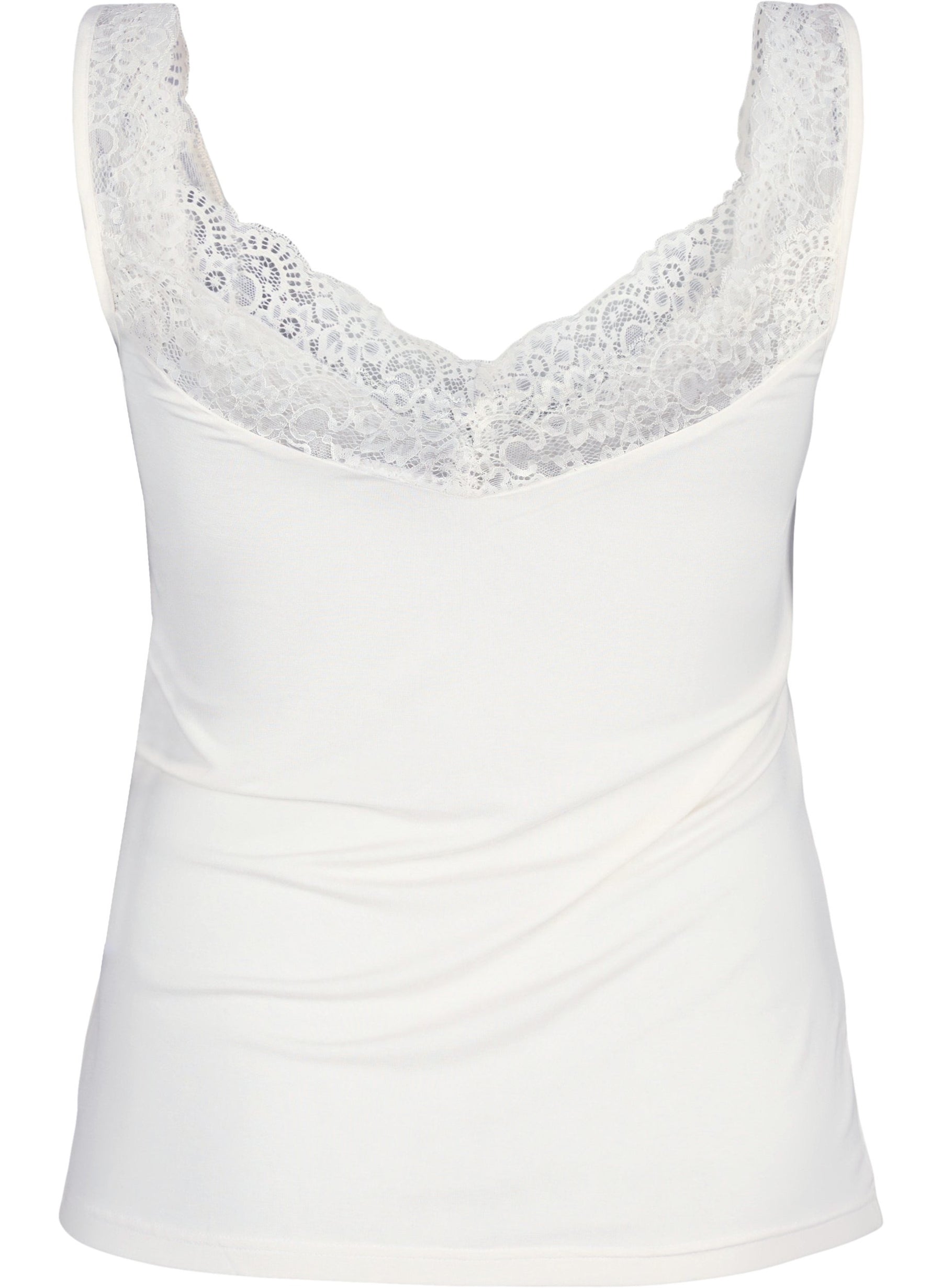 Zizzi Cassie Vest in White 