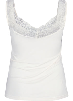Zizzi Cassie Vest in White 