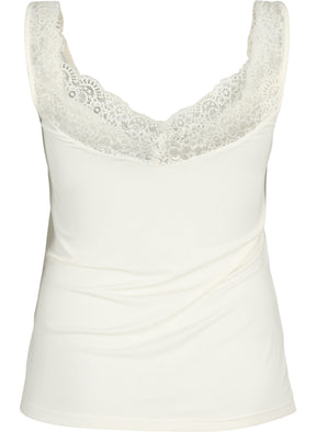 Zizzi Cassie Vest in White 