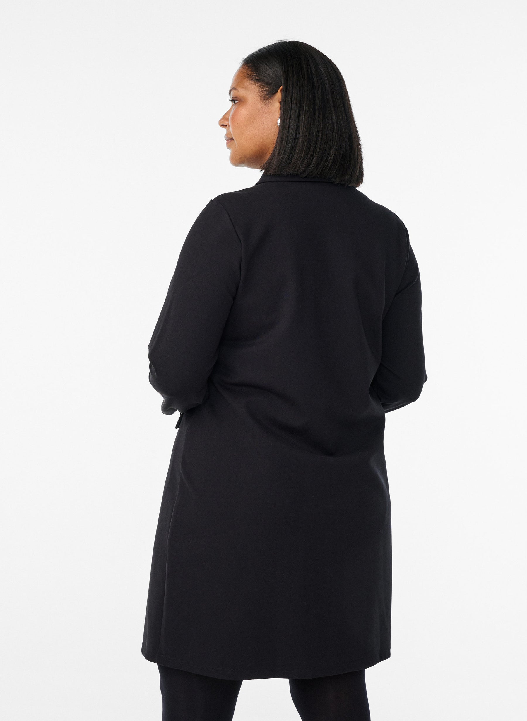 Zizzi Cerise Shirt Dress in Black