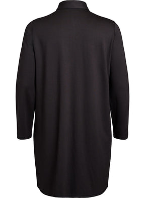 Zizzi Cerise Shirt Dress in Black