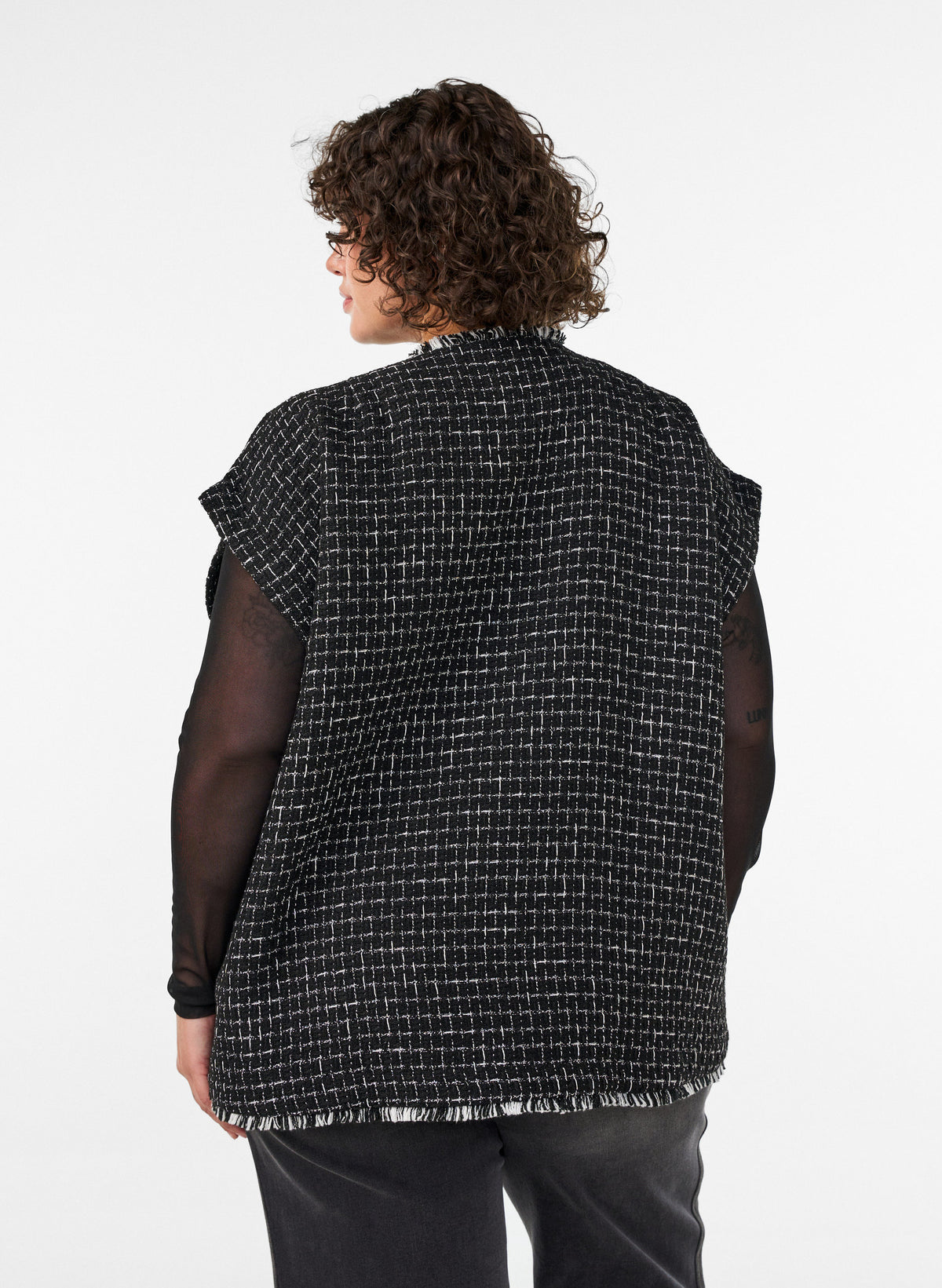 Zizzi Donna Waistcoat in Black