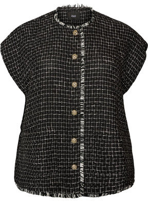 Zizzi Donna Waistcoat in Black 