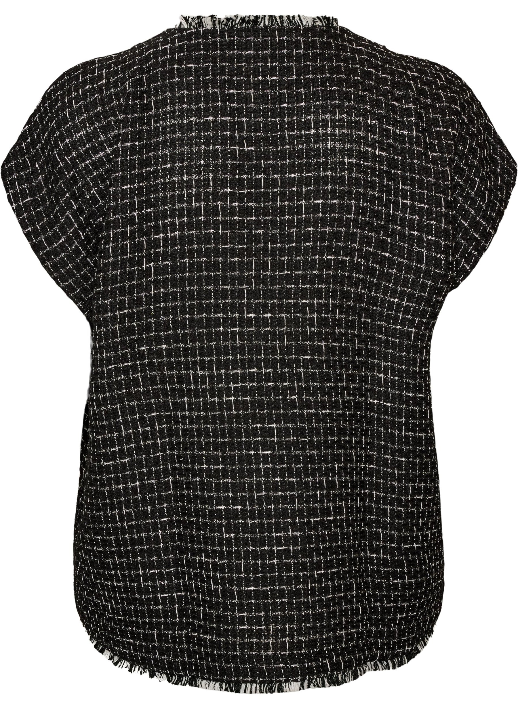 Zizzi Donna Waistcoat in Black 