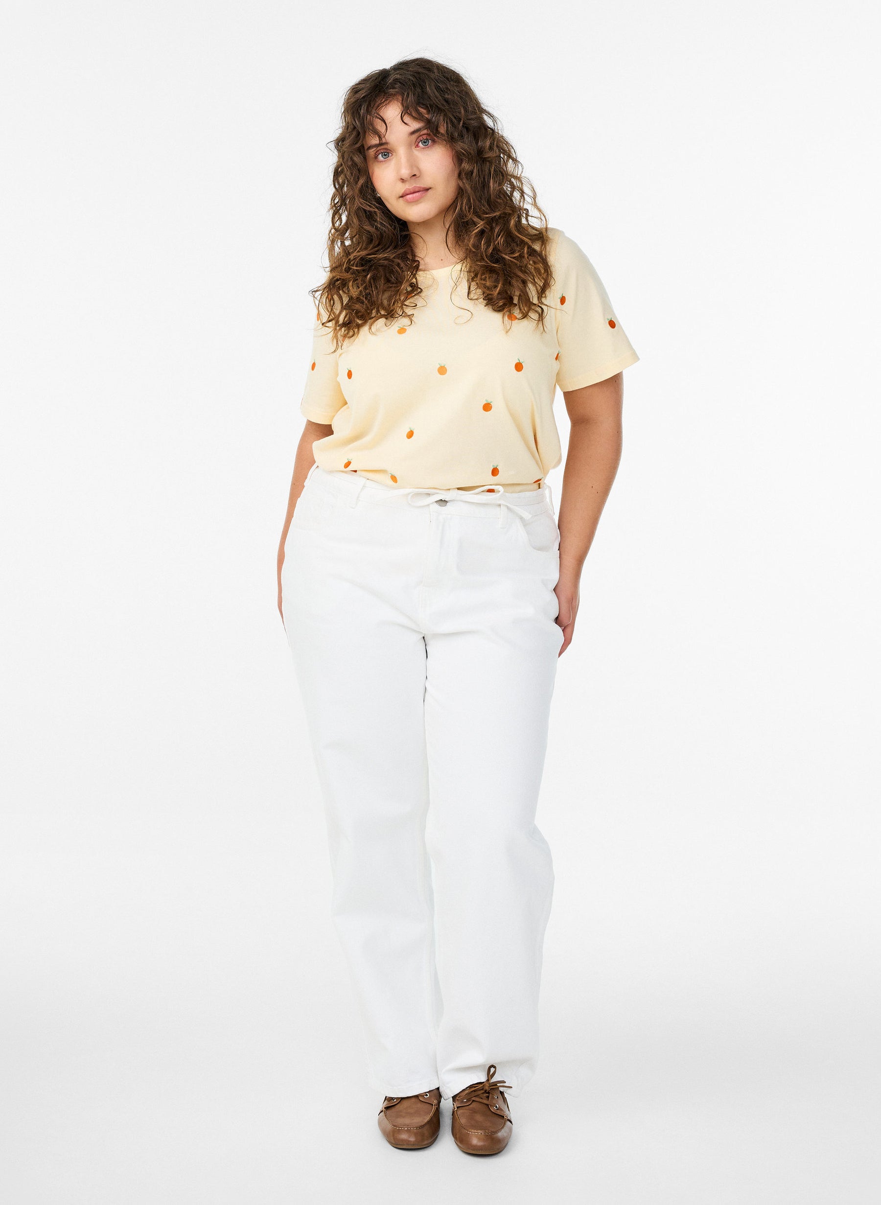 Zizzi Elin T-Shirt in Orange