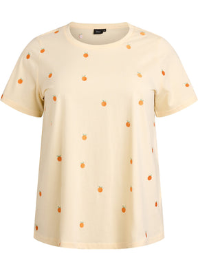 Zizzi Elin T-Shirt in Orange