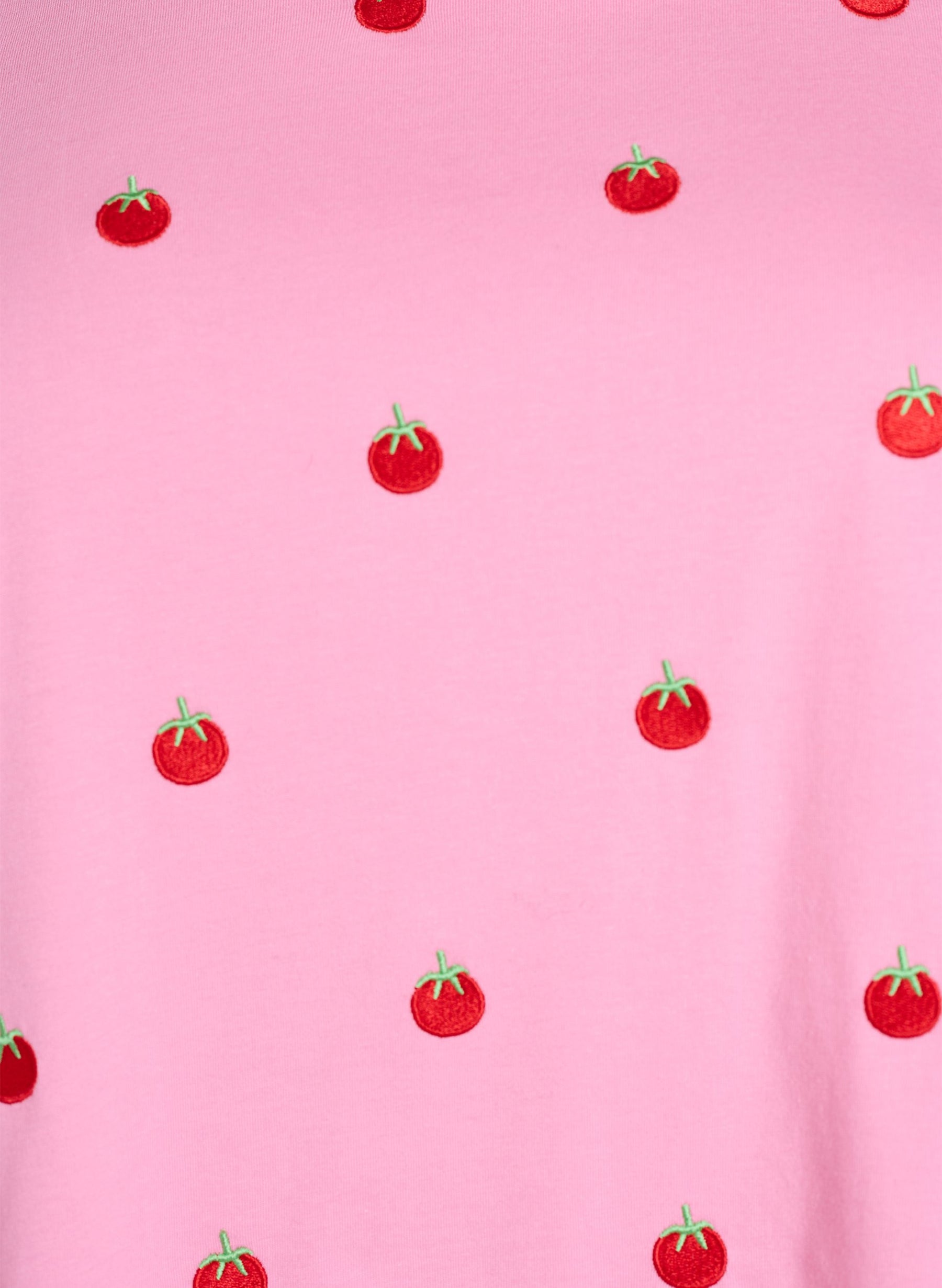 Zizzi Elin T-Shirt in Pink Tomato 
