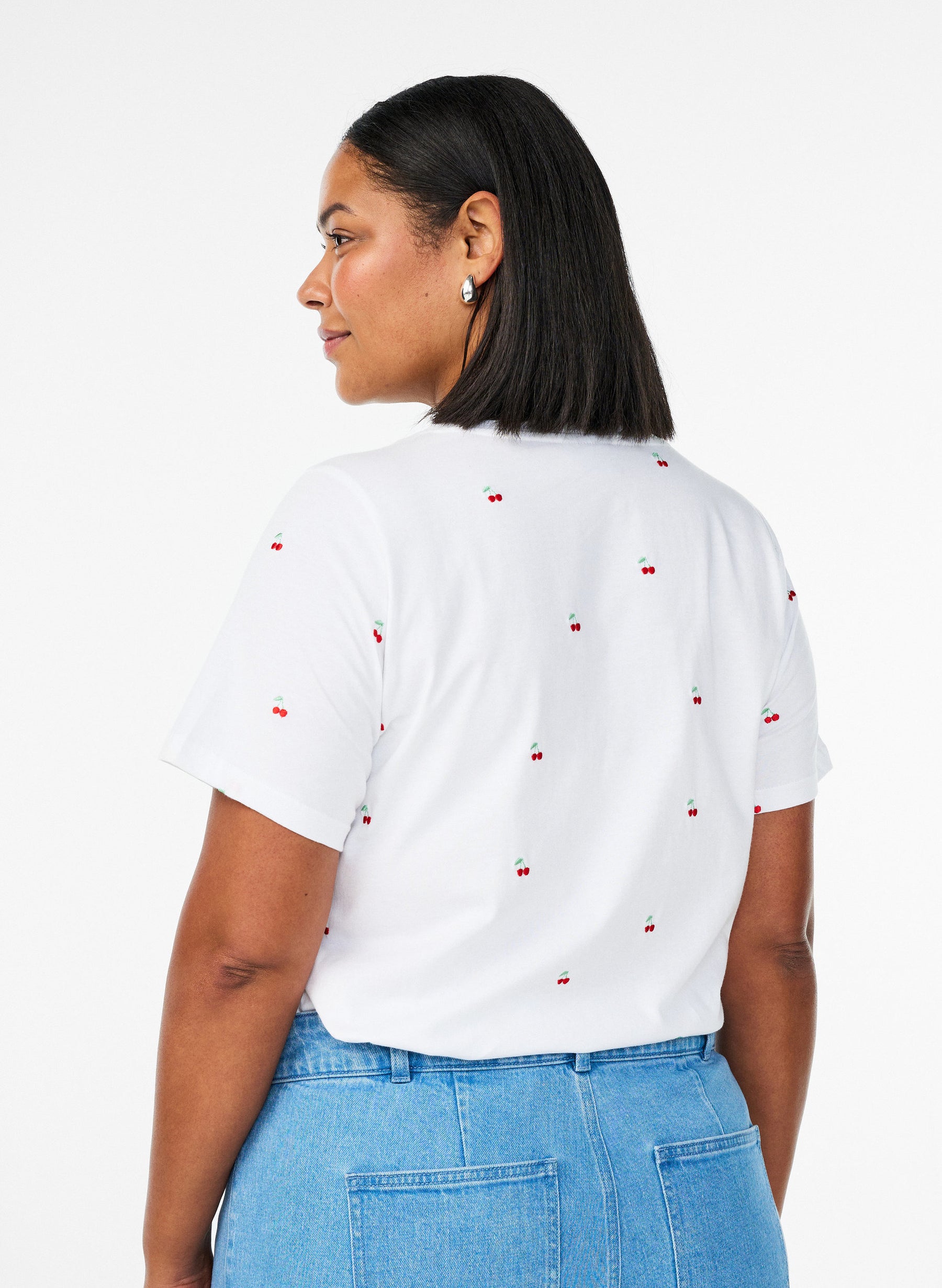 Zizzi Elin T-Shirt with Cherries