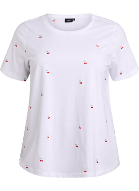 Zizzi Elin T-Shirt with Cherries