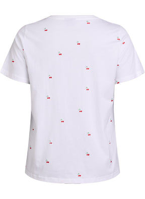 Zizzi Elin T-Shirt with Cherries