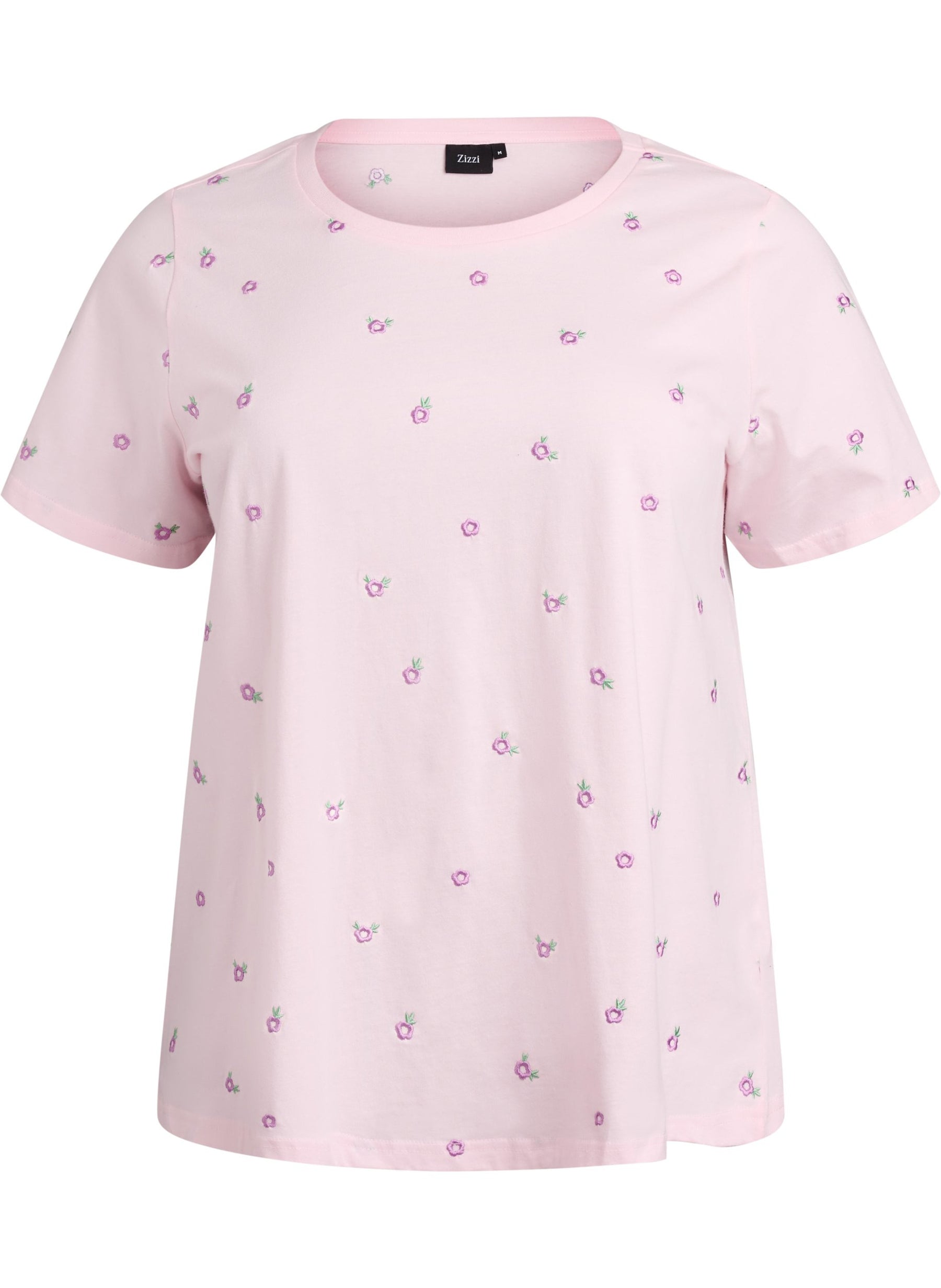 Zizzi Elin T-Shirt with Violets
