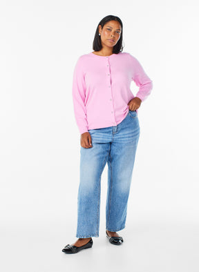 Zizzi Ella Cardigan in Bonbon 