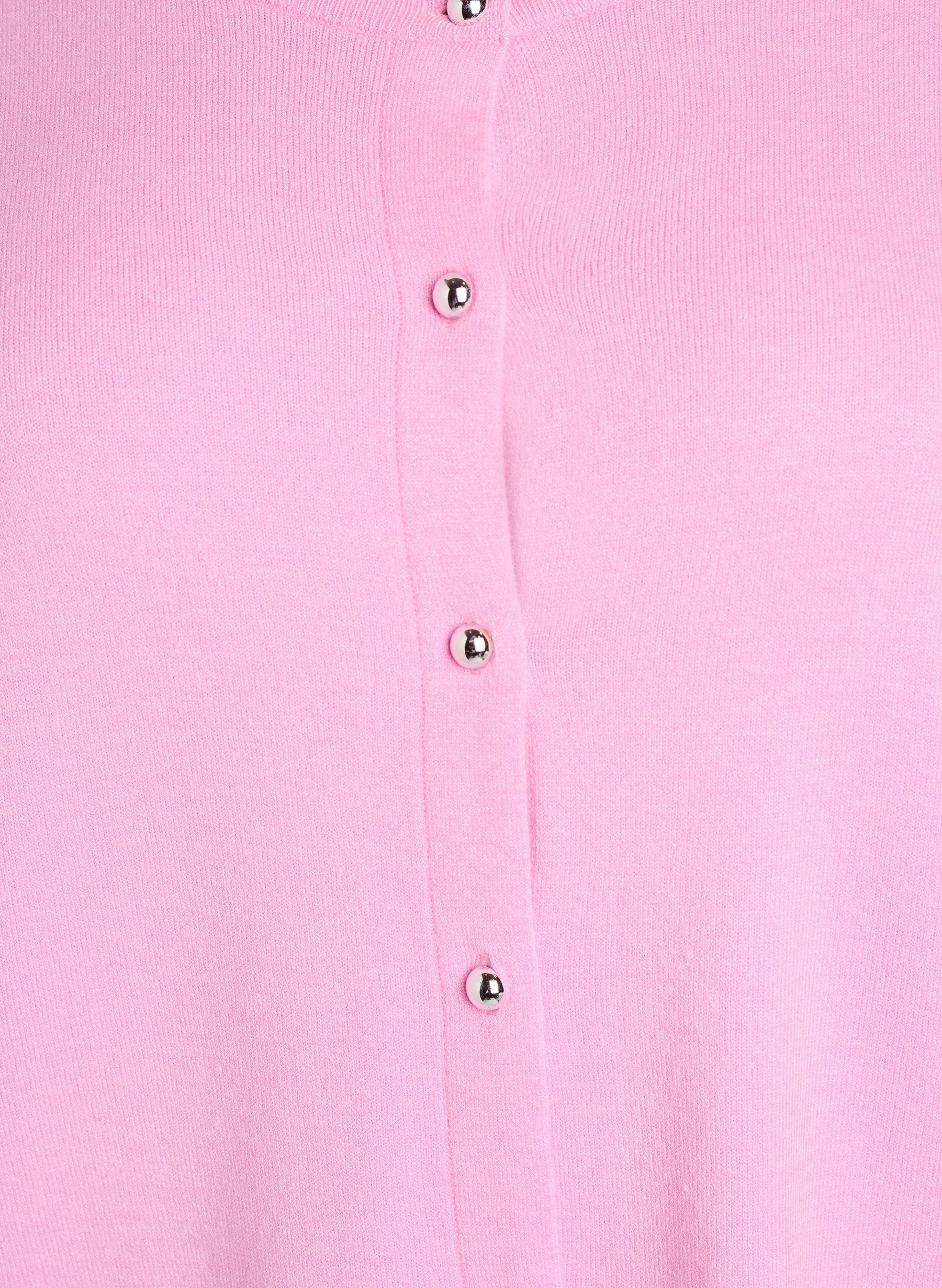 Zizzi Ella Cardigan in Bonbon 