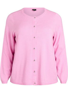 Zizzi Ella Cardigan in Bonbon 