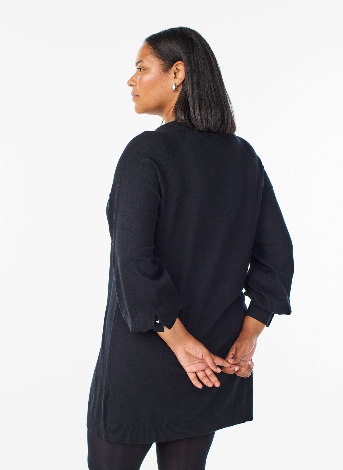 Zizzi Ella Knit Dress in Black