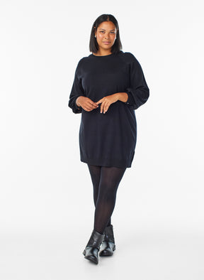 Zizzi Ella Knit Dress in Black