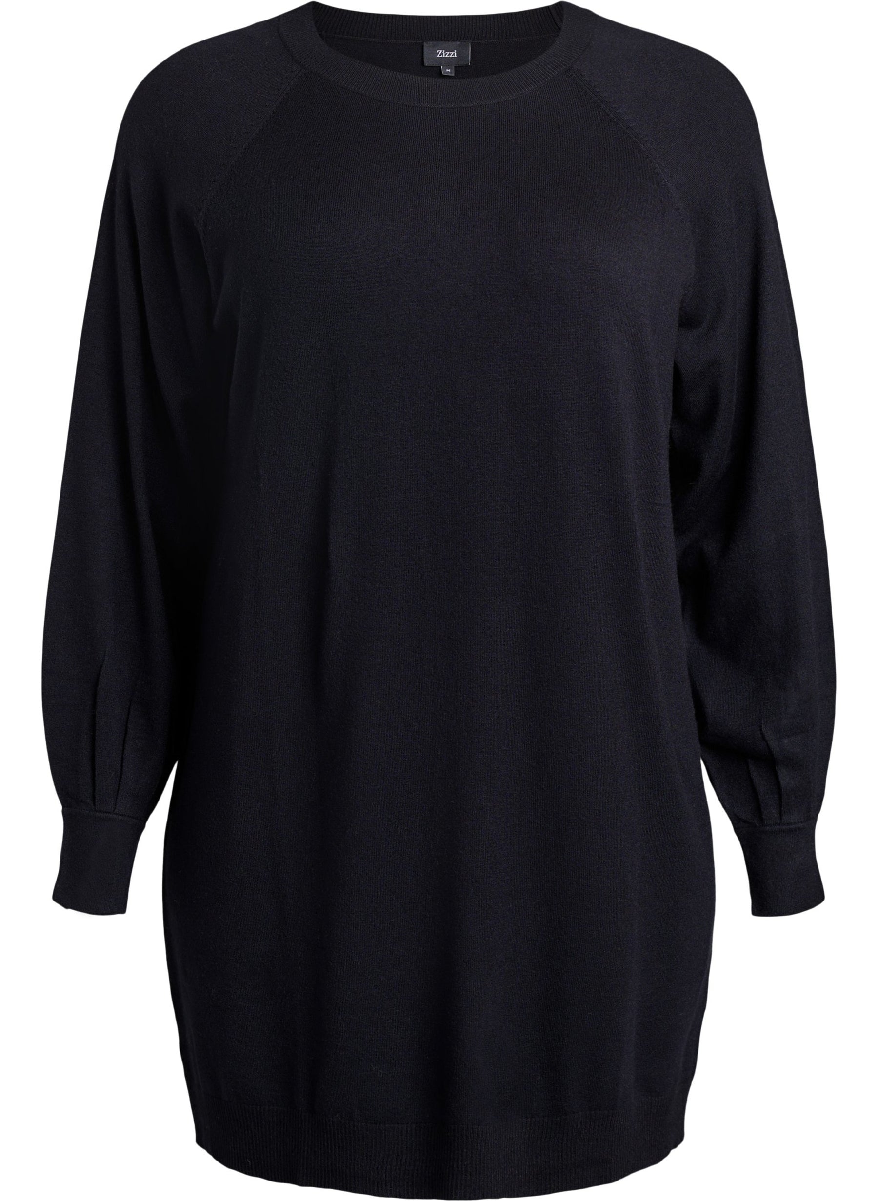 Zizzi Ella Knit Dress in Black