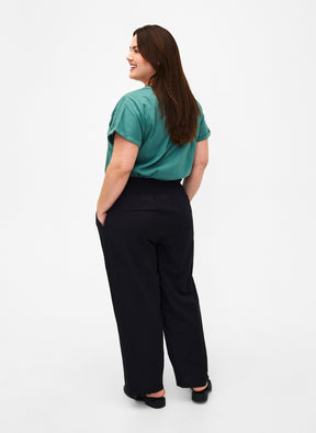 Zizzi Ellie Trousers in Black