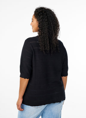Zizzi Elsa Knit in Black