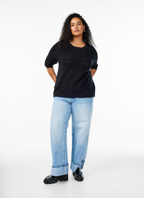 Zizzi Elsa Knit in Black
