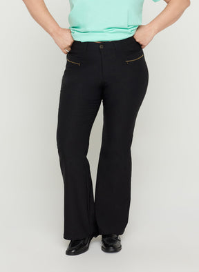 Zizzi Eva Bootcut Jeans in Black