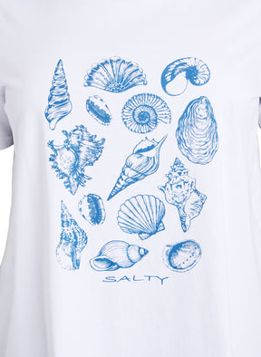 Zizzi Evelyn T-Shirt with Seashells