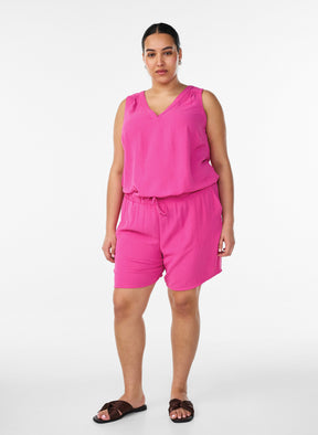 Zizzi Fikka Shorts in Raspberry Rose 