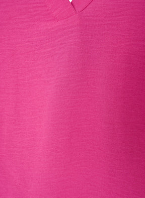 Zizzi Fikka Sleeveless Top in Raspberry Rose