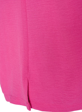 Zizzi Fikka Sleeveless Top in Raspberry Rose 