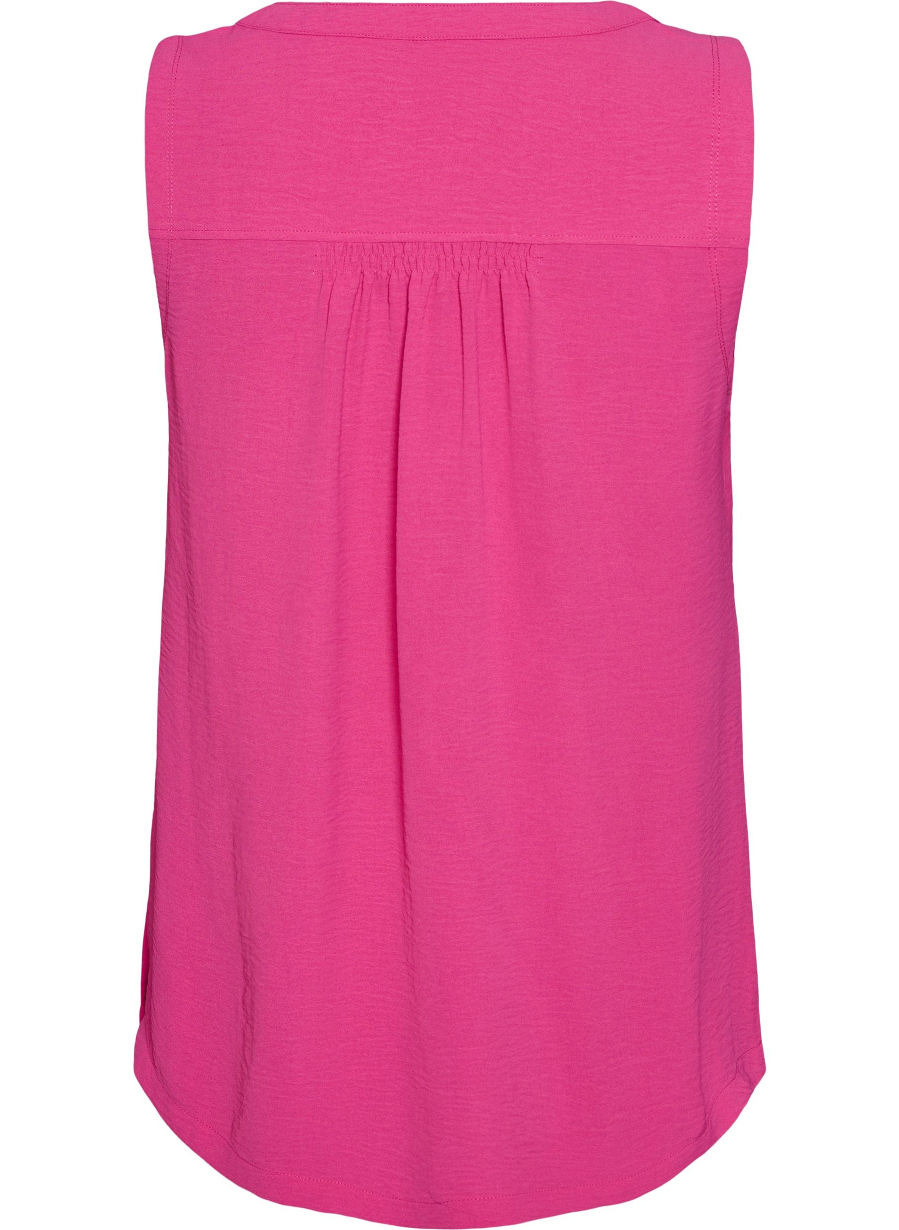 Zizzi Fikka Sleeveless Top in Raspberry Rose 