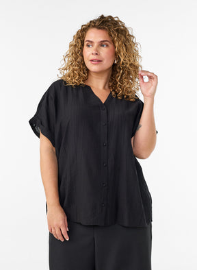 Zizzi Gippi Top in Black 