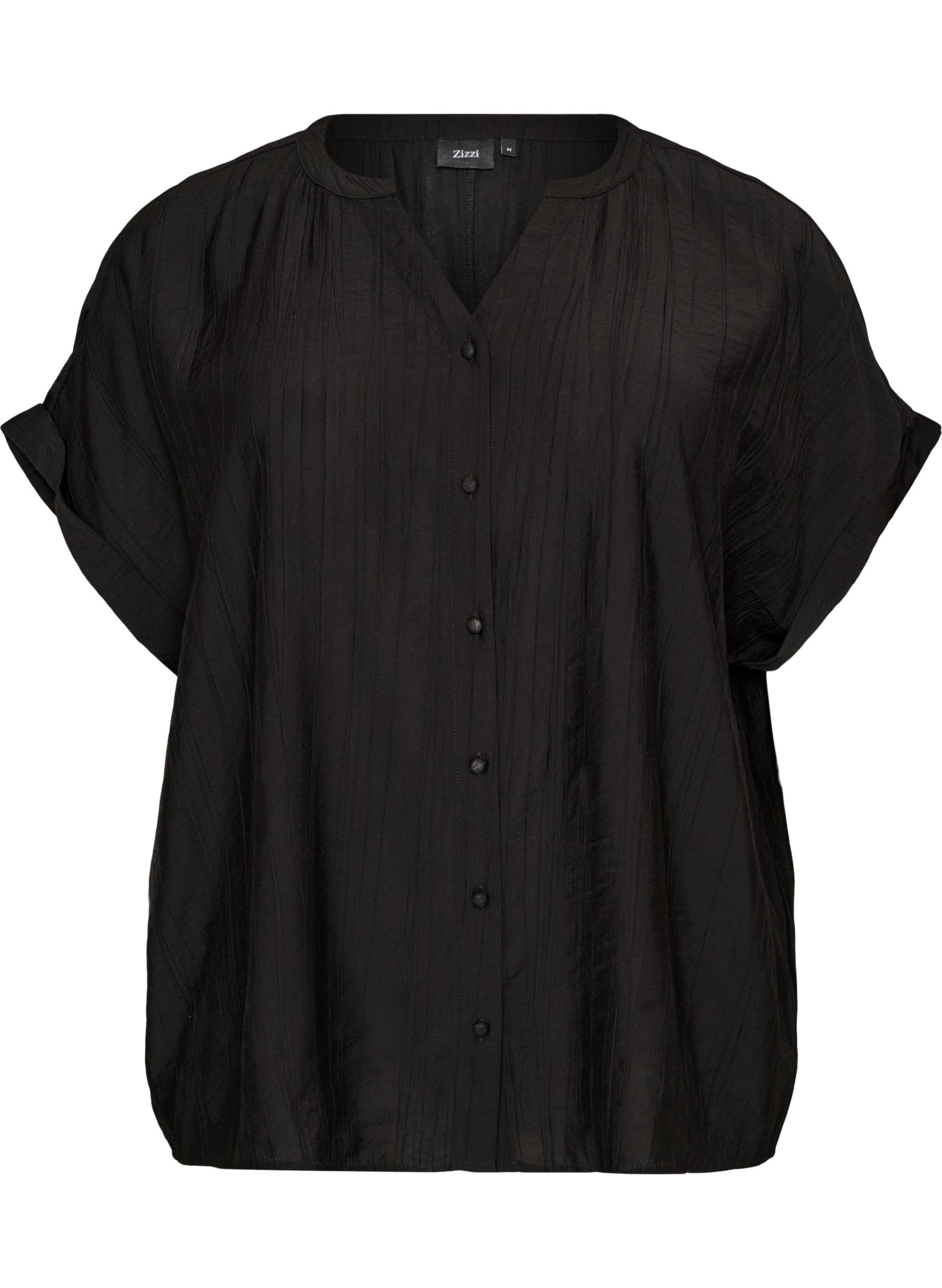 Zizzi Gippi Top in Black 